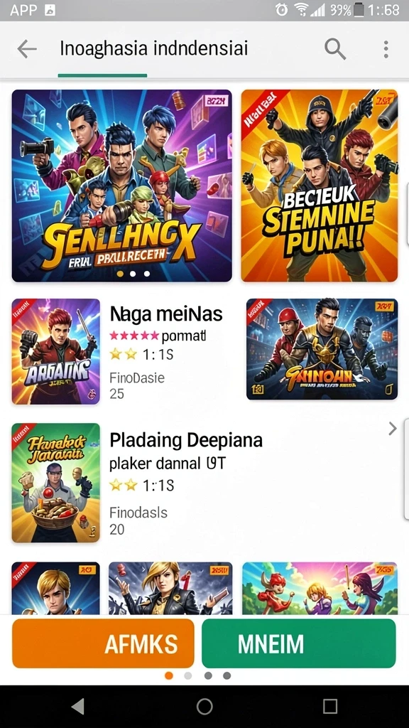 Halaman detail yang menampilkan informasi tentang versi, ukuran, dan rating aplikasi.